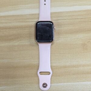 Apple Smartwatch with Light Pink Band